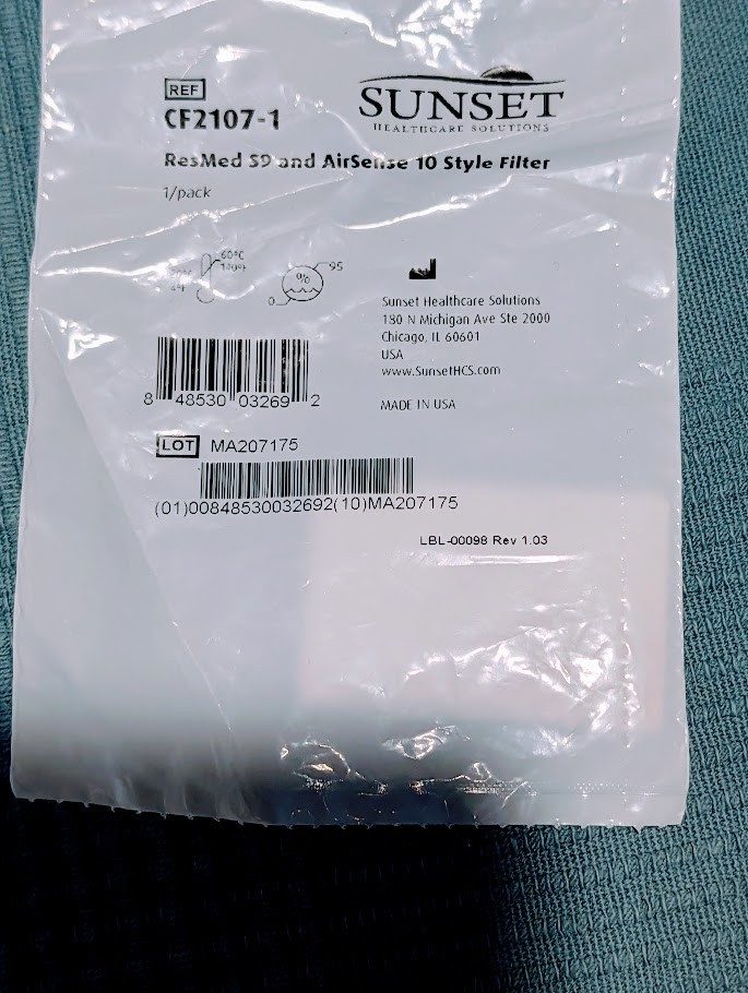 CF2107-1 filters for ResMed S9 and AirSense 10, 12 count